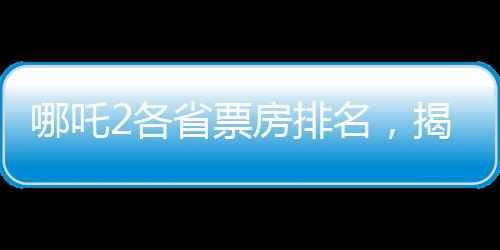 哪吒2各省票房排名，揭晓各省份电影市场的繁荣盛景
