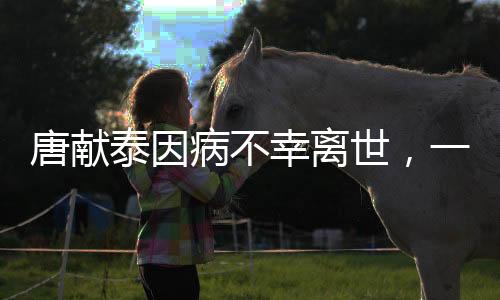 唐献泰因病不幸离世，一生奉献成就辉煌传奇