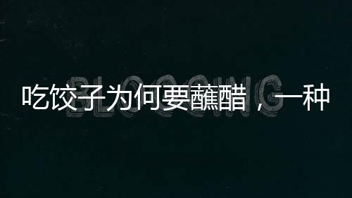 吃饺子为何要蘸醋，一种中华美食文化的独特解读