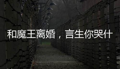 和魔王离婚，言生你哭什么