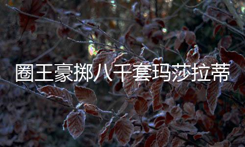 圈王豪掷八千套玛莎拉蒂，拉伤手臂背后的故事