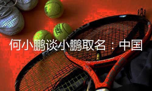 何小鹏谈小鹏取名：中国会有越来越多以人名命名的品牌走向全球