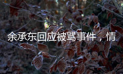 余承东回应被骂事件，情商或许不高，诚信却不减本色