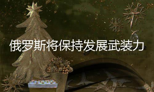 俄罗斯将保持发展武装力量的战略方针