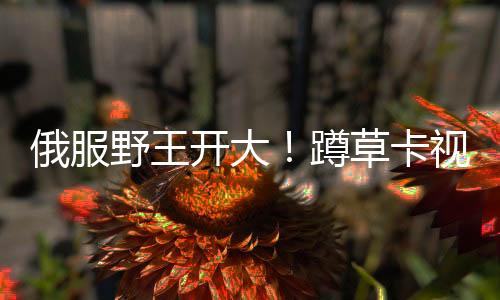俄服野王开大！蹲草卡视野上演超神八连杀