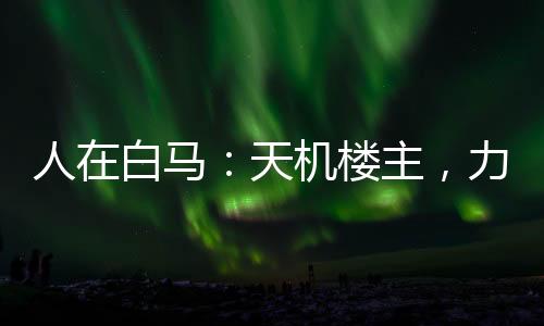 人在白马：天机楼主，力挺李寒衣