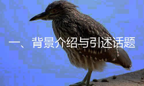 一、背景介绍与引述话题