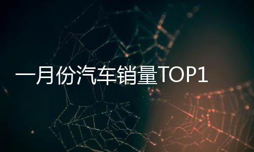 一月份汽车销量TOP10企业销售突破两百万大关，市场分析与展望