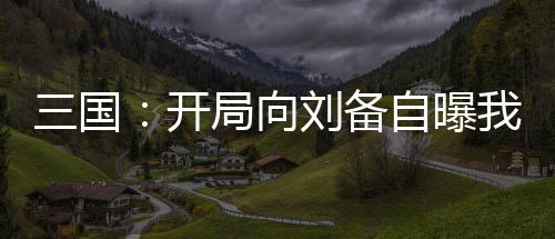 三国：开局向刘备自曝我是穿越者