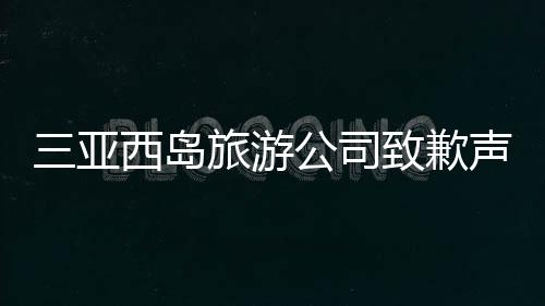 三亚西岛旅游公司致歉声明，反思与改进并重，共创美好旅游体验