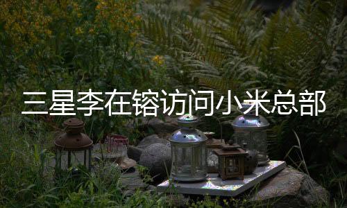 三星李在镕访问小米总部，雷军亲自接见，两大科技巨头携手共创未来