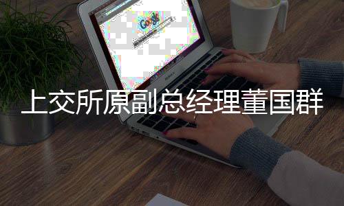 上交所原副总经理董国群被双开，内幕揭秘与警示警醒