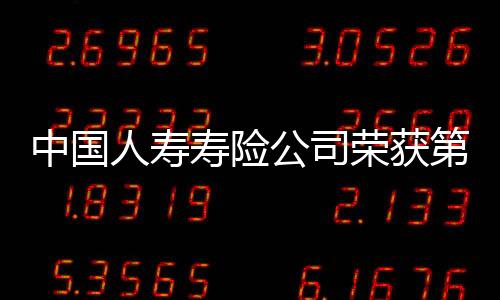 中国人寿寿险公司荣获第八届中国卓越IR评选“最佳资本市场沟通奖”