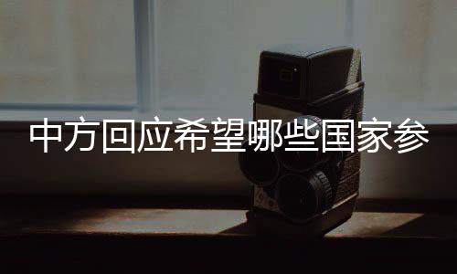 中方回应希望哪些国家参与俄乌和谈