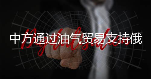 中方通过油气贸易支持俄？王毅回应