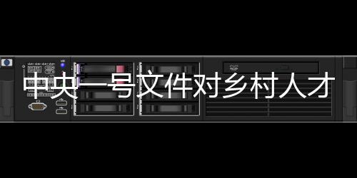 中央一号文件对乡村人才部署的战略举措