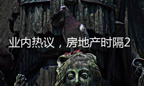 业内热议，房地产时隔22年再度被列为消费领域重点