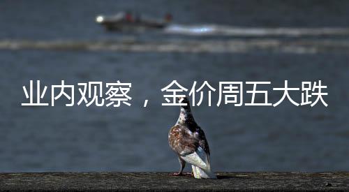 业内观察，金价周五大跌背后的多重因素，俄乌只是其中之一