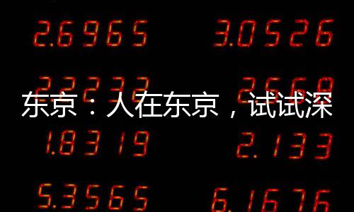 东京：人在东京，试试深浅！