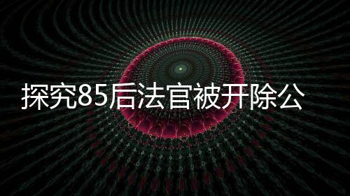 探究85后法官被开除公职事件