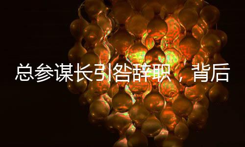 总参谋长引咎辞职，背后隐藏的决策考量与管理启示