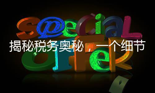 揭秘税务奥秘，一个细节决定退税还是补税