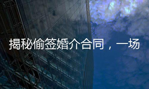 揭秘偷签婚介合同，一场涉及三万元的婚恋陷阱揭秘
