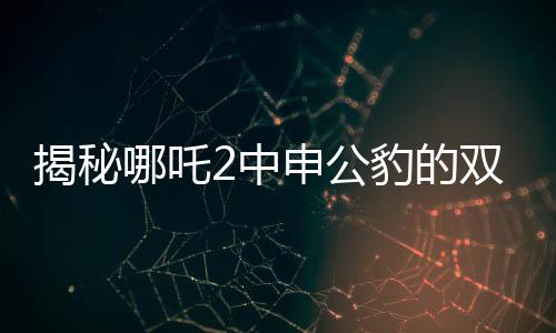 揭秘哪吒2中申公豹的双重面孔，深度解析角色魅力与复杂性格