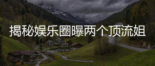 揭秘娱乐圈曝两个顶流姐弟恋揭秘背后的情感故事