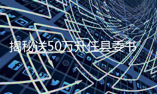 揭秘送50万升任县委书记背后的真相
