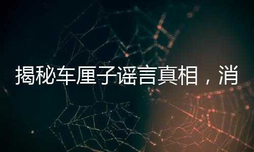 揭秘车厘子谣言真相，消费者别轻信——击破车厘子谣言迷雾