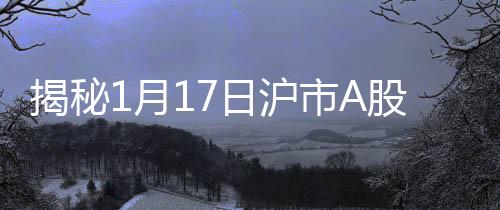 揭秘1月17日沪市A股主力资金增仓前十，洞悉市场动向