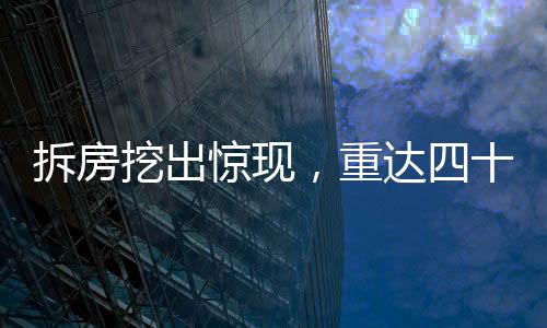 拆房挖出惊现，重达四十斤娃娃鱼传奇故事