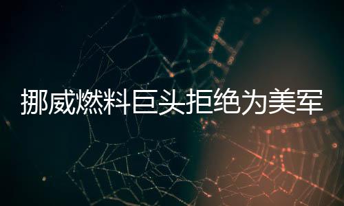 挪威燃料巨头拒绝为美军舰加油，引发国际关注与争议