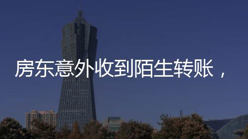 房东意外收到陌生转账，事件背后的真相揭秘