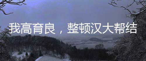 我高育良，整顿汉大帮结算汉东