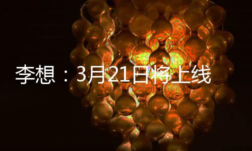 李想：3月21日将上线智驾焕新版理想MEGA