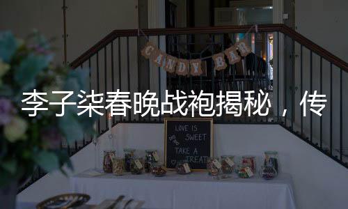 李子柒春晚战袍揭秘，传统文化与现代风尚的完美融合