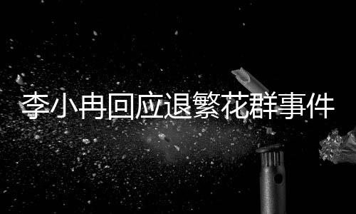 李小冉回应退繁花群事件，全程解析与相关动态更新