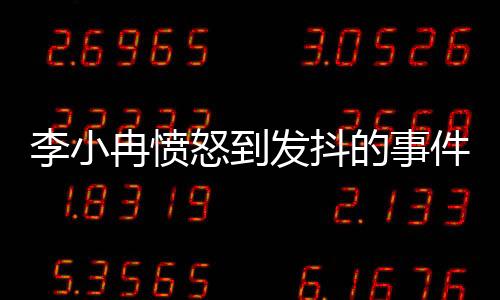 李小冉愤怒到发抖的事件背景及深度解读