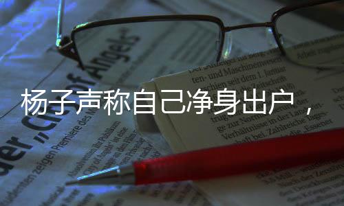 杨子声称自己净身出户，引发社会热议