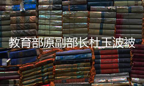 教育部原副部长杜玉波被开除党籍——纪委坚决反腐的案例解读