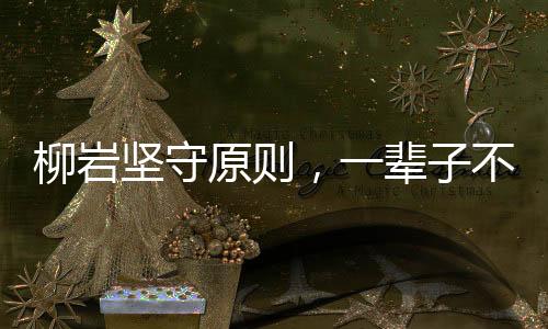 柳岩坚守原则，一辈子不做第三者