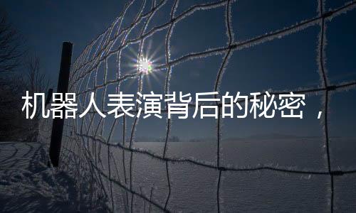 机器人表演背后的秘密，一场历经三个月的匠心之旅