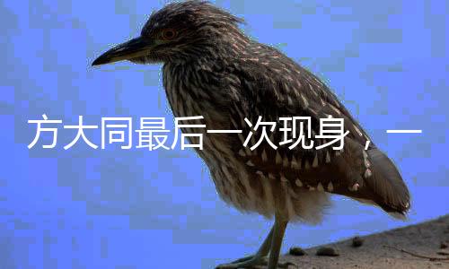 方大同最后一次现身，一个令人怀念的文化传奇
