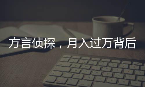 方言侦探，月入过万背后的故事