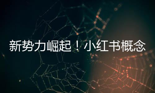 新势力崛起！小红书概念全面爆发