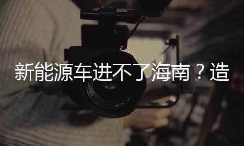新能源车进不了海南？造谣者被罚