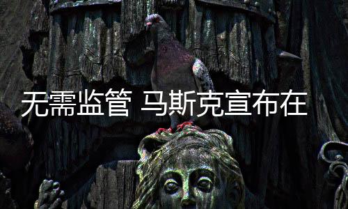 无需监管 马斯克宣布在美推出全新FSD付费服务版本