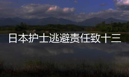 日本护士逃避责任致十三人死伤惨痛事件纪实